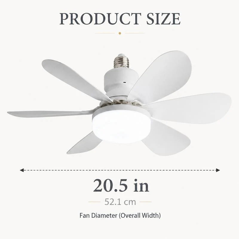 E27 Screw-In Ceiling Fan Light