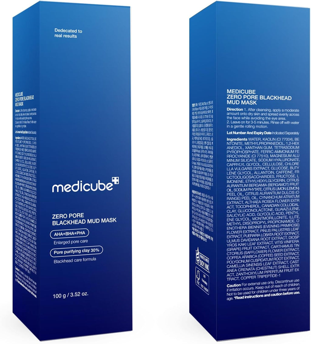Medicube Zero Pore Blackhead Mud Mask - Pore Cleansing & Gentle Exfoliating